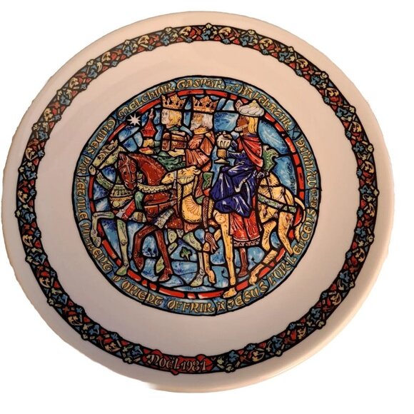 Limoges Noel Vitrail The Guiding Star Christmas Commemorative Plate - Picture 1 of 2